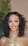 Deep Curly Bob Hair Wig Brazilian Remy 100% Human Hair Lace Front Wig Glueless Lace Wig - Beauty Blessings LLC