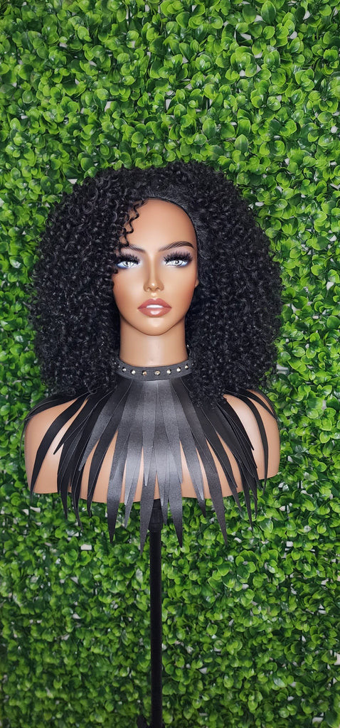 Big Curl Half Wig Bouncy Spiral Curl Natural Coil Hair Wig Afro Kinky Wig Big Hair Half Wig - Beauty Blessings LLC
