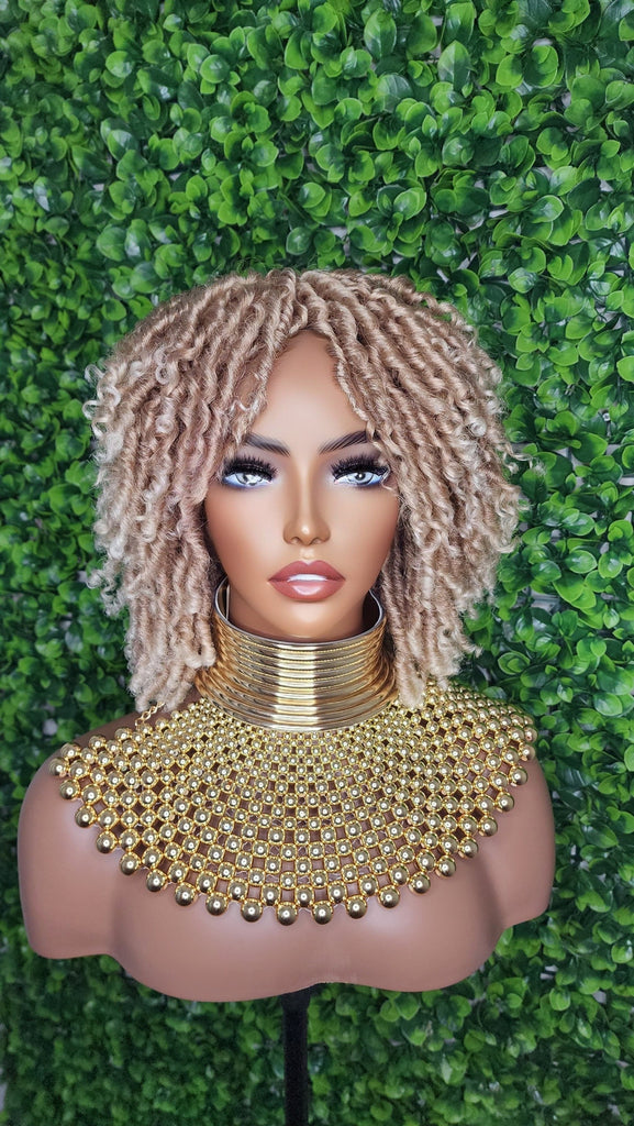 Ombre Auburn Blonde Hair Afro DreadLocks Locs Natural Kinky Twist Curl Ombre Blonde Brown Hair Dreadlocks - Beauty Blessing Wigs & Hair Extensions Boutique