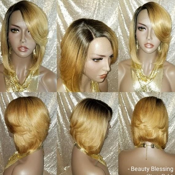 BOB 100% Remy Human Hair BOB Style Lace Wig - Beauty Blessing Wigs & Hair Extensions Boutique