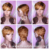 Pixie Cut Remy Human Hair Full Cap Wig - Beauty Blessing Wigs & Hair Extensions Boutique