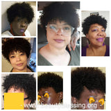 Mongolian Virgin Short Afro Coil Kinky Curl Human Hair Wig Glueless Hair Full Natural Wig - Beauty Blessing Wigs & Hair Extensions Boutique