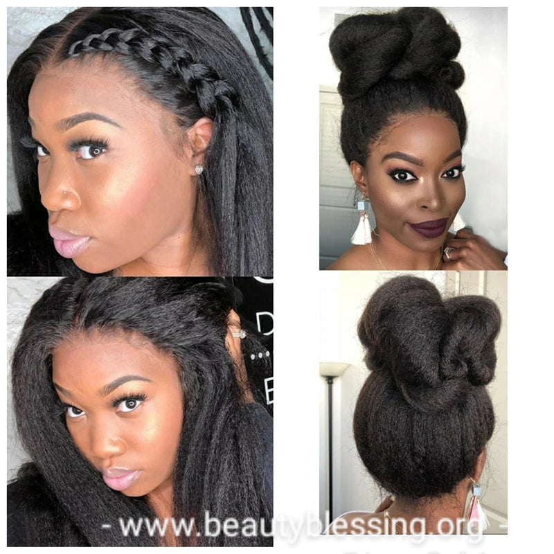 Indian Remy Glueless Lace Front Wig