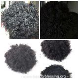 Human Hair Ponytail Afro Kinky Puff Ponytail Afro Curly Hair Extension Human Hair Afro Puff Hair Ponytail - Beauty Blessing Wigs & Hair Extensions Boutique