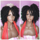 Afro Coil Bantu Knot Twist Out Kinky Twist Hair Full Cap Natural Wig Natural Hairstyle Wig Afro Twist Hair Wig - Beauty Blessing Wigs & Hair Extensions Boutique
