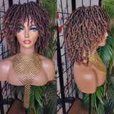 Ombre Auburn Blonde Hair Afro DreadLocks Locs Natural Kinky Twist Curl Ombre Blonde Brown Hair Dreadlocks - Beauty Blessing Wigs & Hair Extensions Boutique