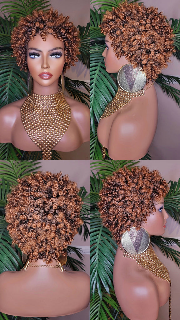 Afro Coily Kinky Twist Natural Pixie Short Afro Natural Hairstyle Wig - Beauty Blessing Wigs & Hair Extensions Boutique