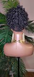 Bang Ponytail Afro Hair Bun and Bang Curly Hair Ponytail 2pc Set Hair Piece Set - Beauty Blessings LLC