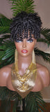 Bang Ponytail Afro Hair Bun and Bang Curly Hair Ponytail 2pc Set Hair Piece Set - Beauty Blessings LLC