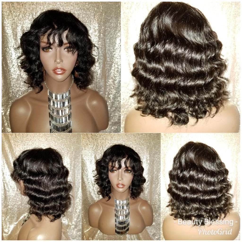 Body Wave 100% Remy Human Hair Full Cap Wig - Beauty Blessing Wigs & Hair Extensions Boutique