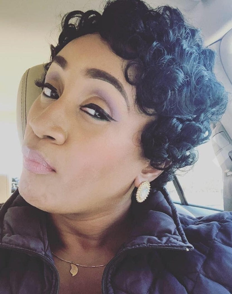 Finger Wave Short Style 100% Remy Human Hair Full Cap Wig - Beauty Blessing Wigs & Hair Extensions Boutique