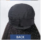 Half Wig Indian Remy 100% Human Hair Coarse Yaki Kinky Straight Half Wig African Hair Headband Wig - Beauty Blessing Wigs & Hair Extensions Boutique