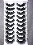 False Lashes Set Beautiful 3D 10 Pair Lashes Fluffy Dramatic Soft New Collection Fur Lashes Handmade - Beauty Blessings LLC