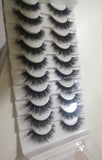 False Lashes Set Beautiful 3D 10 Pair Lashes Fluffy Dramatic Soft New Collection Fur Lashes Handmade - Beauty Blessings LLC