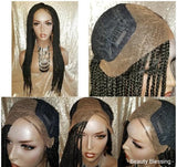 Braided Wig Small Box Braided Flexible Glueless Lace Front Wig Braid Hairstyle Wig - Beauty Blessings LLC