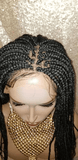 Braided Wig Small Box Braided Flexible Glueless Lace Front Wig Braid Hairstyle Wig - Beauty Blessings LLC