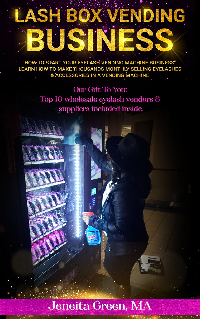 PAPERBACK- Eyelash Vending Machine Book- How I Started An Eyelash Vending Machine Business- Eyelashes - Eyelash Business-Lash Vending Machine - Beauty Blessing Wigs & Hair Extensions Boutique