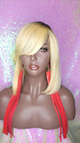 Blonde Hair Bob Human Hair Brazilian Remy Hair Natural Hairstyle Swoop Bang Bob Style Full Cap Wig - Beauty Blessing Wigs & Hair Extensions Boutique