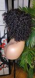 Short Small Curly Hairstyle Bob Wig Style Brazilian Remy 100% Human Hair Full Cap Women Wig Curly Hair with Bangs - Beauty Blessings LLC