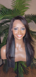 Straight Wig Human Hair Brazilian Remy Lace Front Glueless Wig Straight Layered Hair Wig - Beauty Blessing Wigs & Hair Extensions Boutique
