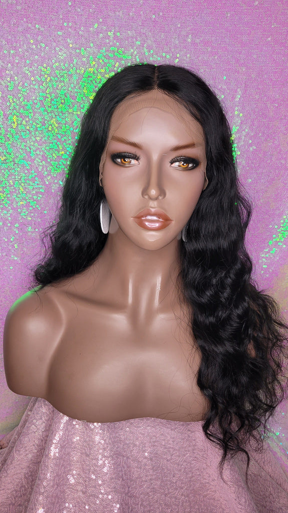 Deep Wave Hair Brazilian Remy Human Hair Natural Loose Wave Hair Lace Front Wig Preplucked Lace Front Wig Glueless Wig - Beauty Blessing Wigs & Hair Extensions Boutique