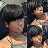 Pixie Short Cut Premium Fiber Layered Bang Style Hair Wigs - Beauty Blessing Wigs & Hair Extensions Boutique