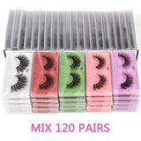 Bulk Lashes Eyelashes 30/40/50/100pcs 3D Lashes Natural false Eyelashes Wispy Eyelashes Makeup Lashes In Bulk - Beauty Blessing Wigs & Hair Extensions Boutique