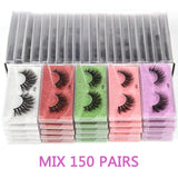 Bulk Lashes Eyelashes 30/40/50/100pcs 3D Lashes Natural false Eyelashes Wispy Eyelashes Makeup Lashes In Bulk - Beauty Blessing Wigs & Hair Extensions Boutique