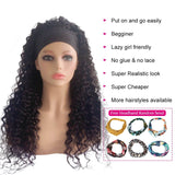 Headband Wigs Water Wave  Human Hair Wigs Mink Brazilian Remy Human Hair Glueless - Beauty Blessing Wigs & Hair Extensions Boutique