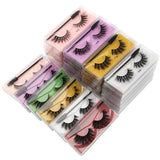 Wholesale Eyelashes 20/30/40/150pcs 3D Natural Lashes Natural Makeup False Lashes Fluffy Wispy Eyelashes Set with Lash Brushes - Beauty Blessing Wigs & Hair Extensions Boutique