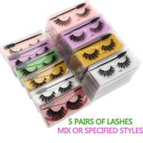 Wholesale Eyelashes 20/30/40/150pcs 3D Natural Lashes Natural Makeup False Lashes Fluffy Wispy Eyelashes Set with Lash Brushes - Beauty Blessing Wigs & Hair Extensions Boutique