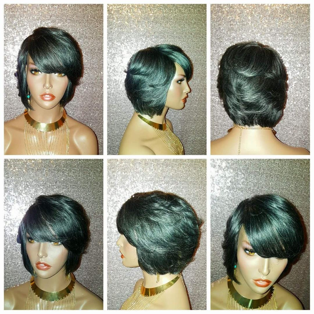 Human Hair Remy Bob Style Full Cap Wig - Beauty Blessing Wigs & Hair Extensions Boutique