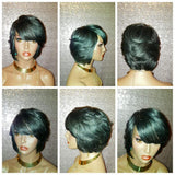 Human Hair Remy Bob Style Full Cap Wig - Beauty Blessing Wigs & Hair Extensions Boutique