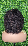 Wig Ocean Wave Beach Wave Hair Bob Style Brazilian Remy 100% Human Hair Full Cap Short Wig Curly Hair