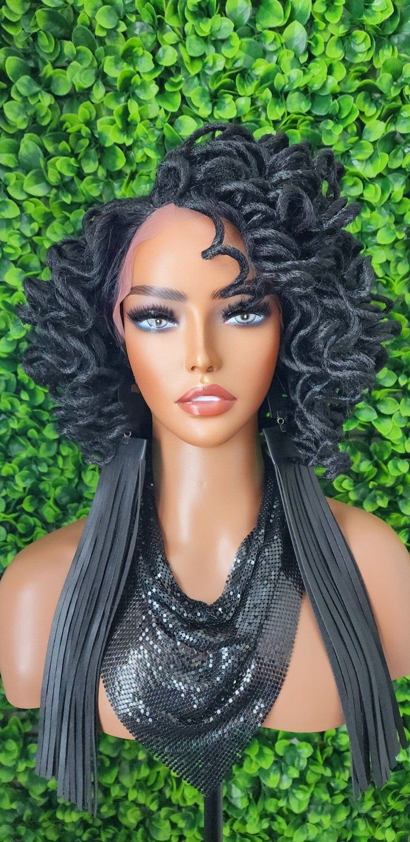 Afro Curly Sister Loc DreadLocks Glueless Lace Front Wig Realistic Natural DreadLock Wig - Beauty Blessings LLC