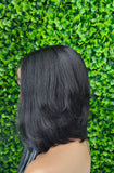 Black Hair Bob Hairstyle: Brazilian Remy Human Hair Lace Front Wig