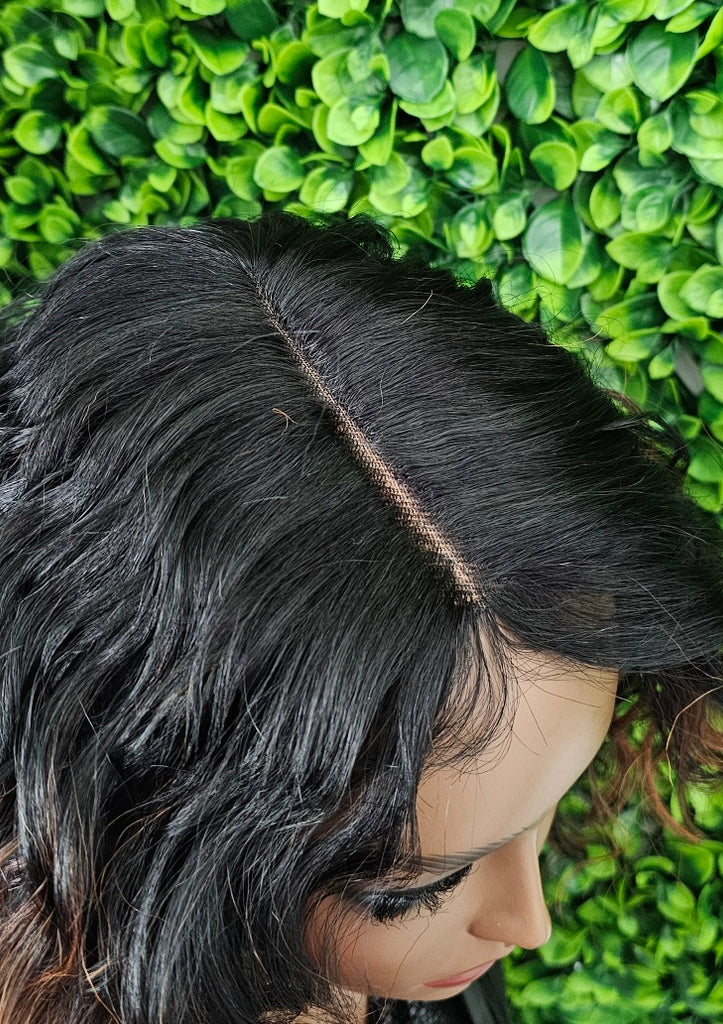 Brown Auburn Loose Wave Lace Wig: 5" Deep Lace Part, Glueless Fashion Hair