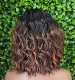 Brown Auburn Loose Wave Lace Wig: 5" Deep Lace Part, Glueless Fashion Hair