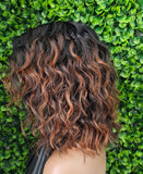 Brown Auburn Loose Wave Lace Wig: 5" Deep Lace Part, Glueless Fashion Hair