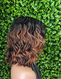 Brown Auburn Loose Wave Lace Wig: 5" Deep Lace Part, Glueless Fashion Hair