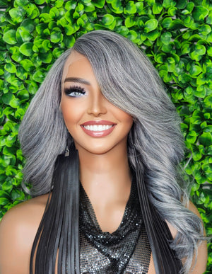 Glueless HD Transparent Lace Front Wig with Swoop Bang- Pre Plucked Beginner Friendly, Natural Hairline, Ready To Wear, Easy Install, Wig - Beauty Blessings LLC