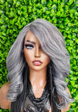 Glueless HD Transparent Lace Front Wig with Swoop Bang- Pre Plucked Beginner Friendly, Natural Hairline, Ready To Wear, Easy Install, Wig - Beauty Blessings LLC
