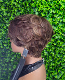 Glueless Wig Human Hair | Short Layered Bob| 