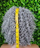 Salt pepper fashion wig
