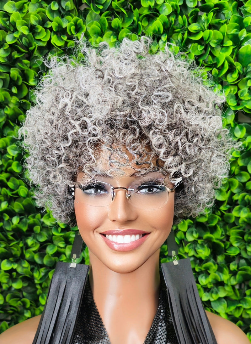 Mature women embracing gray beauty