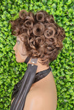 Pin Curl Lace Front Pin Curl Wig Pixie Cut Curl Hair Wig Soft Short Cut Curly Natural