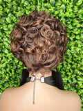 Pin Curl Lace Front Pin Curl Wig Pixie Cut Curl Hair Wig Soft Short Cut Curly Natural
