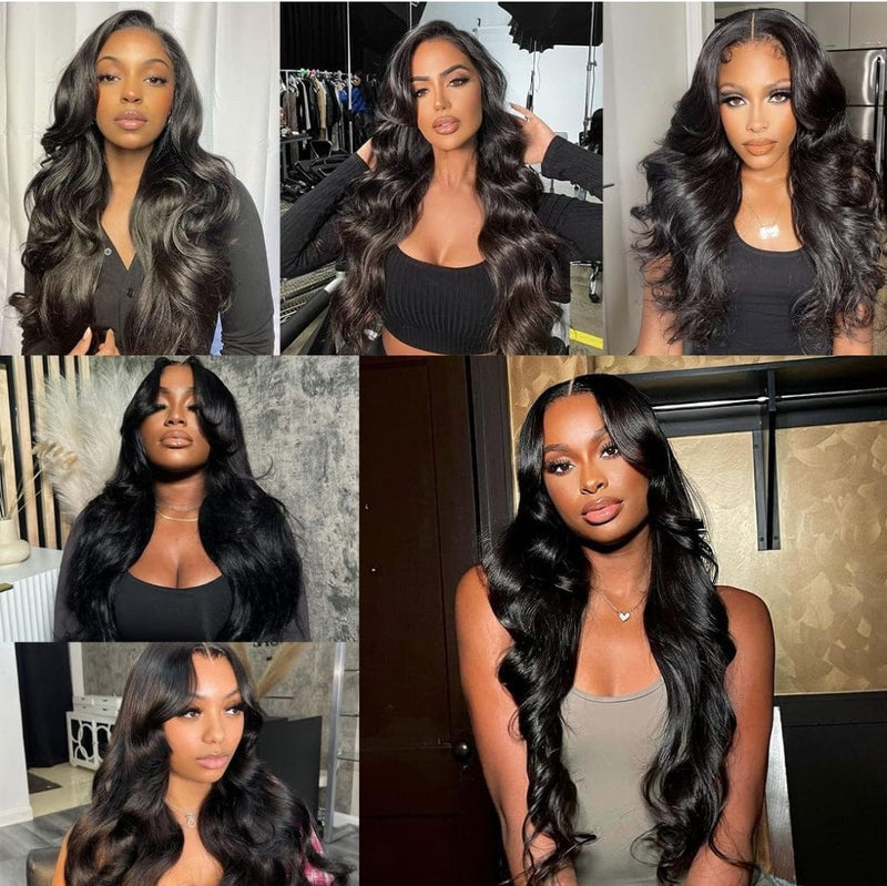 Brazilian Human Hair 3pcs Hair Bundles Body Wave Hair with Closure Human Hair - Beauty Blessings LLC