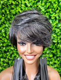 Swoop Bang Pixie Cut human hair wig