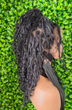 Box Braids HD Lace Glueless HD Full Lace Boho Curls Braided Wig Super Natural Scalp Preplucked Hairline Wig